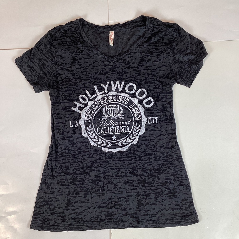 Sweet N Kool Womens T Shirt Top Size L Large Short Sleeve V Neck Casual Comfort